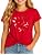 Girls Cotton Blend Short Sleeve Graphic Tee T-Shirt