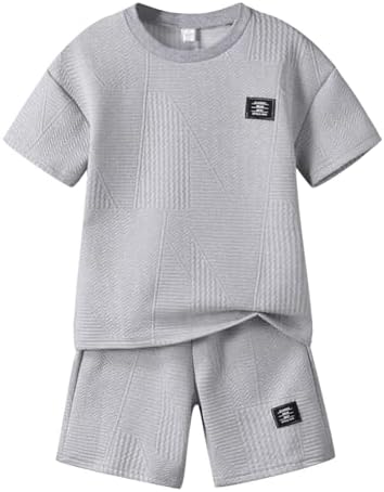 Boys Summer Short Sleeve Top & Shorts Set Casual Outfit