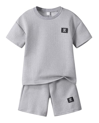 Boys Summer Short Sleeve Top & Shorts Set Casual Outfit