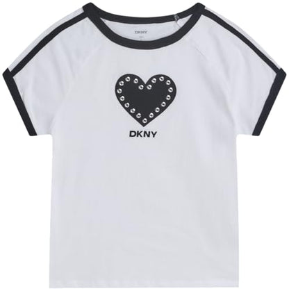 Girls Cotton Blend Short Sleeve Graphic Tee T-Shirt