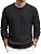 Men's Ribbed Crewneck Pullover Sweater Soft Warm Knit