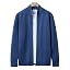 Men's Full Zip Mock Neck Cardigan Sweater with Pattern