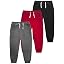 Boys' Cotton Jogger Sweatpants 3-Pack with Pockets