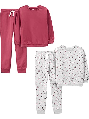 Simple Joys Girls 4-Piece Playwear Set - Soft & Versatile