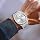 OLEVS Men's Stainless Steel Dress Watch Big Face Waterproof