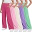 Girls' Wide Leg Pants 5-Pack Stretchy & Comfortable