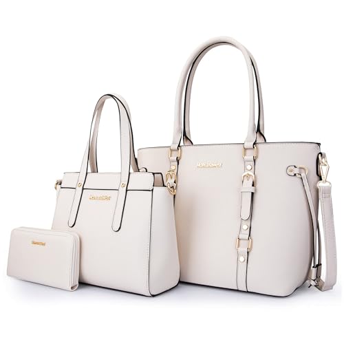 Women’s 3-Piece Tote Bag and Wallet Set – Stylish Shoulder Satchel
