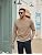 Men's Lightweight Crewneck Sweatshirt with Geometric Texture