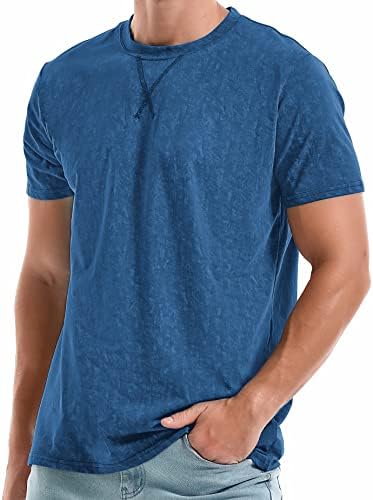 Men's Cotton Crew Neck T-Shirts - Lightweight Summer Tees S-4XL