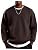 Men's Lightweight Crewneck Sweatshirt with Geometric Texture