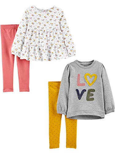 Simple Joys Girls 4-Piece Playwear Set - Soft & Versatile