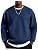 Men's Lightweight Crewneck Sweatshirt with Geometric Texture