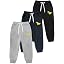Boys' Cotton Jogger Sweatpants 3-Pack with Pockets
