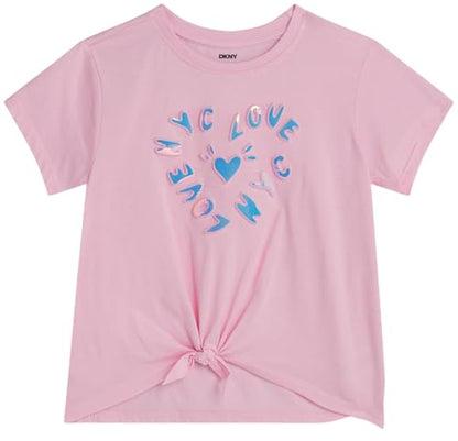 Girls Cotton Blend Short Sleeve Graphic Tee T-Shirt