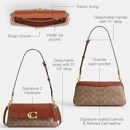 Women's Jet Shoulder Bag in Refined Calf Leather