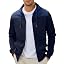 JMIERR Men's Lightweight Colorblock Zip Hoodie Jacket