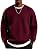 Men's Lightweight Crewneck Sweatshirt with Geometric Texture