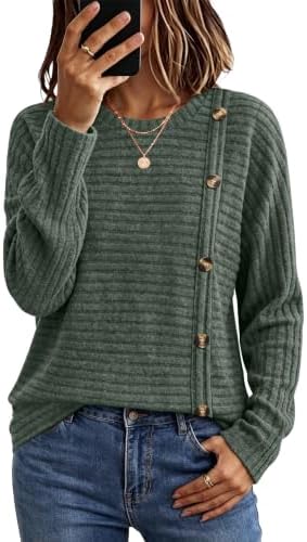 WIHOLL Women's Long Sleeve Tunic Sweater for Fall