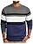 Men's Striped Crewneck Pullover Sweater by PJ PAUL JONES