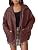 Women's Oversized Faux Leather Jacket for Fall & Winter