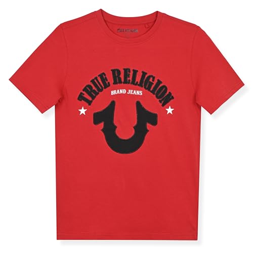 True Religion տղաների գրաֆիկական բամբակյա շապիկ՝ ոճային, ամենօրյա