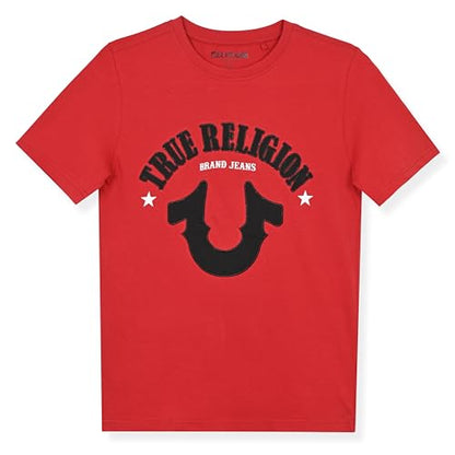 True Religion տղաների գրաֆիկական բամբակյա շապիկ՝ ոճային, ամենօրյա