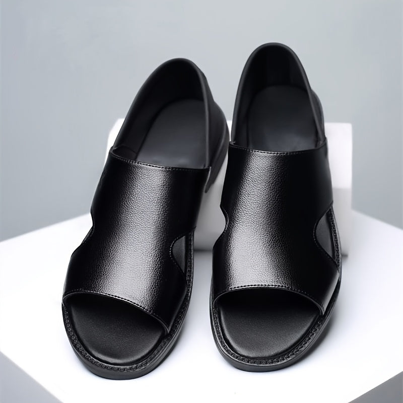 Men's All-Season Health Care Casual Slip-On Sandals Black