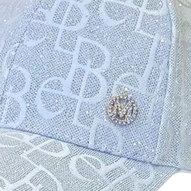 Women's Lightweight Adjustable Baseball Caps with Glitter Logo