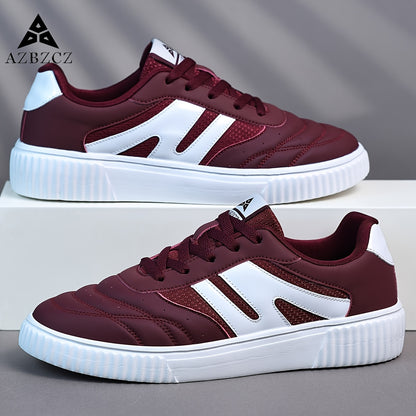 Men's Low-Top Athletic Sneakers Casual Lace-Up Shoes