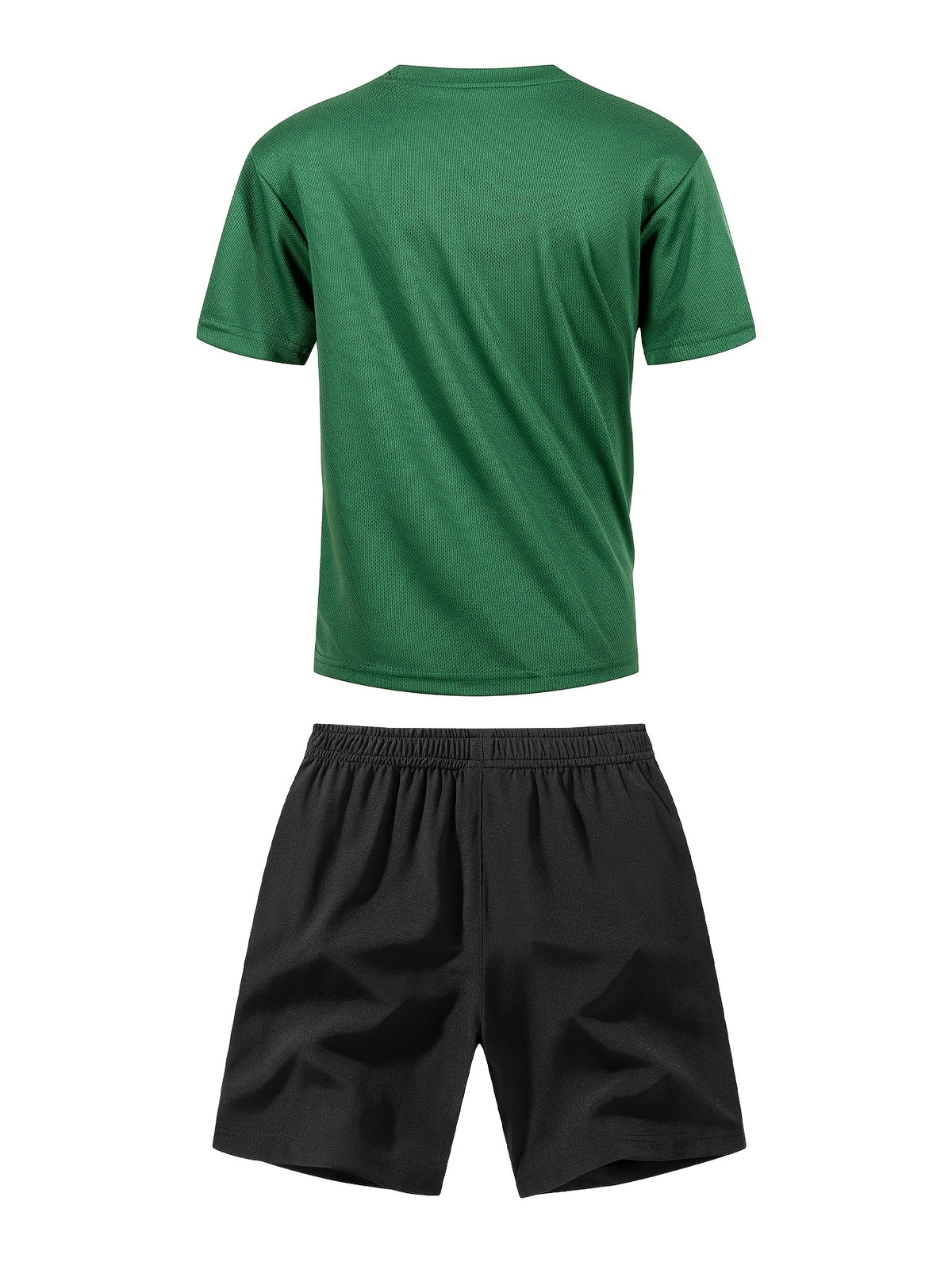 Boys' Quick-Dry Summer Shirt & Shorts Set with Reflective Strips