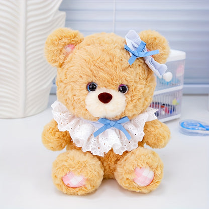 21cm/8.26in Adorable Teddy Bear and Rabbit Plush Toy Cute Bunny Doll Perfect for Home Decor & Gifts for Birthdays, Easter, Halloween, Christmas