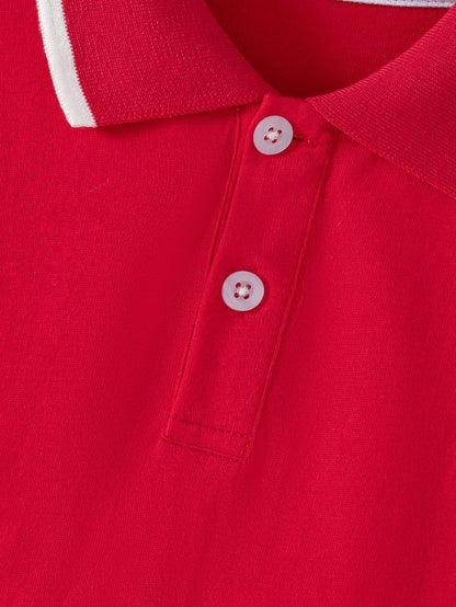 Kids' Cotton Polo Shirt Summer Casual Short Sleeve Top