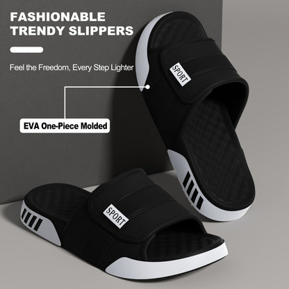Men's New Summer Slides | EVA 1pc Molding Non-Slip Breathable Multi-Color for Beach Home Vacation - ayq