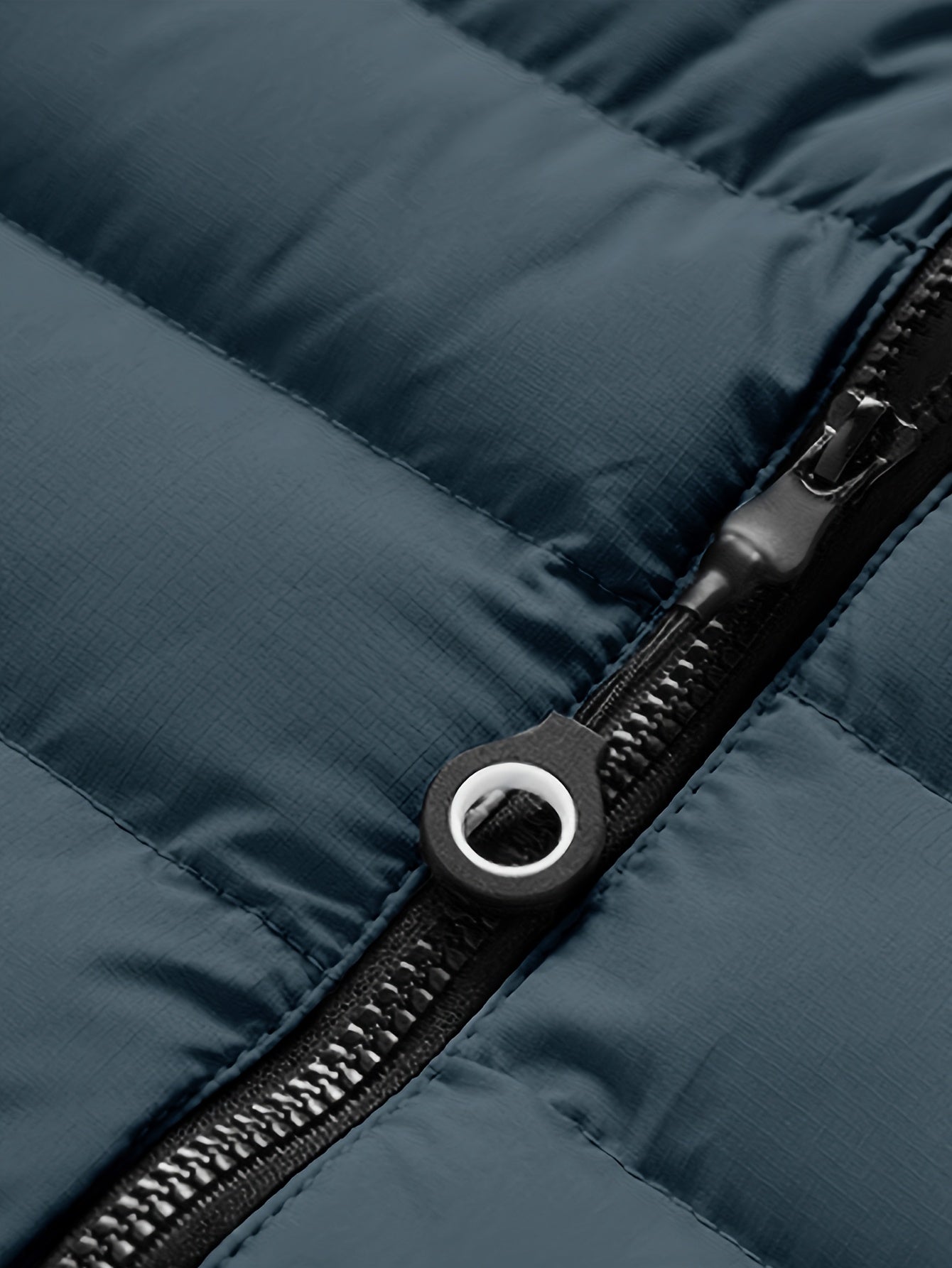 Men'S Winter Jacket with Detachable Hood - Black & Green Color Block, Zip-Up Casual Coat, Long Sleeve, Polyester Lining, Pockets, Regular Fit for Fall/Winter Outdoor Wear, Winter Coat, Fall Outerwear, Trendy Winter Jacket, Du