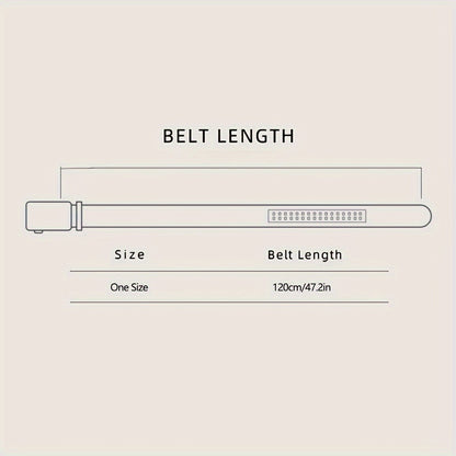 Men'S Fashionable Automatic Buckle Belt - Black, Adjustable, PVC Material, Stylish Design for Casual Attire, Casual Attire Accessory | Modern Casual Belt | Durable Belt Material, Belts for Men