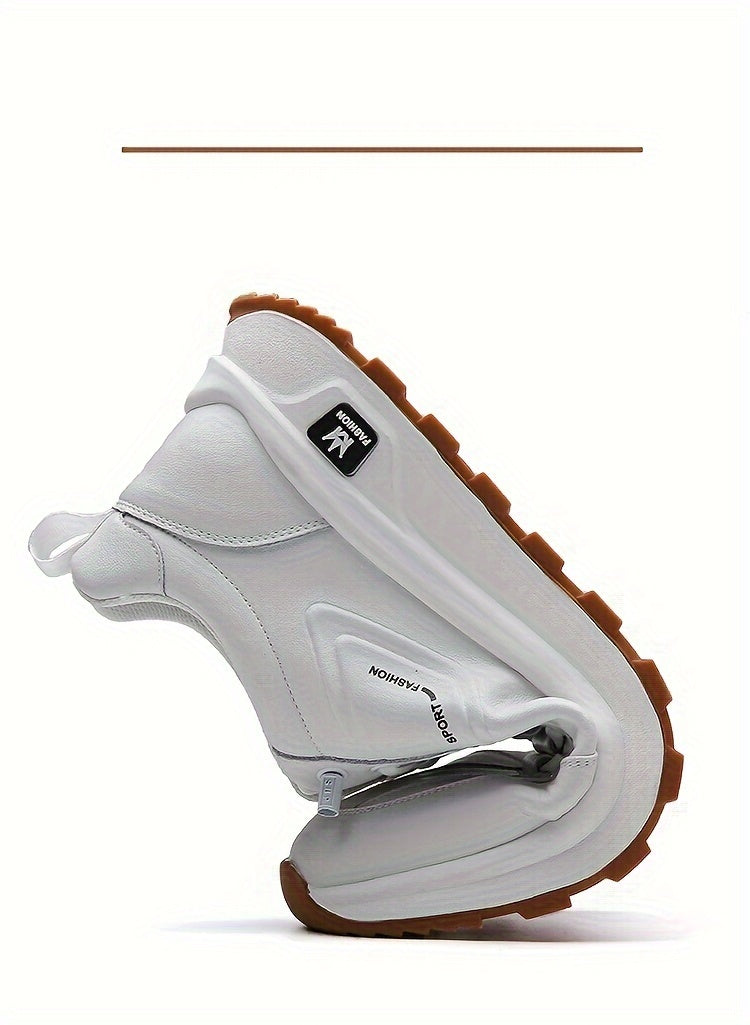 Men's Slip-On Casual Sneakers - Breathable, Non-Slip & Durable for Outdoor Activities, Comfort Fit with Elastic Closure - ayq