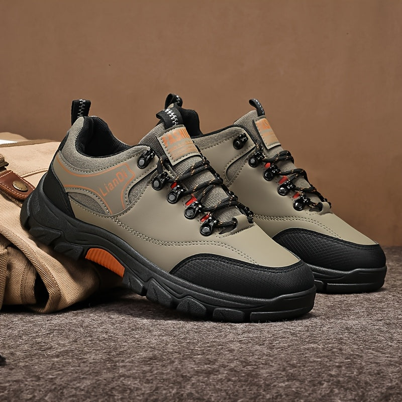 Men's Casual Low-Top Sneakers, Lightweight Lace-Up Shoes