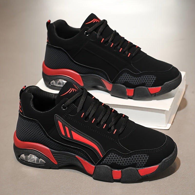 Men's Non-Slip Low-Top Sneakers with Cushioned Round Toe