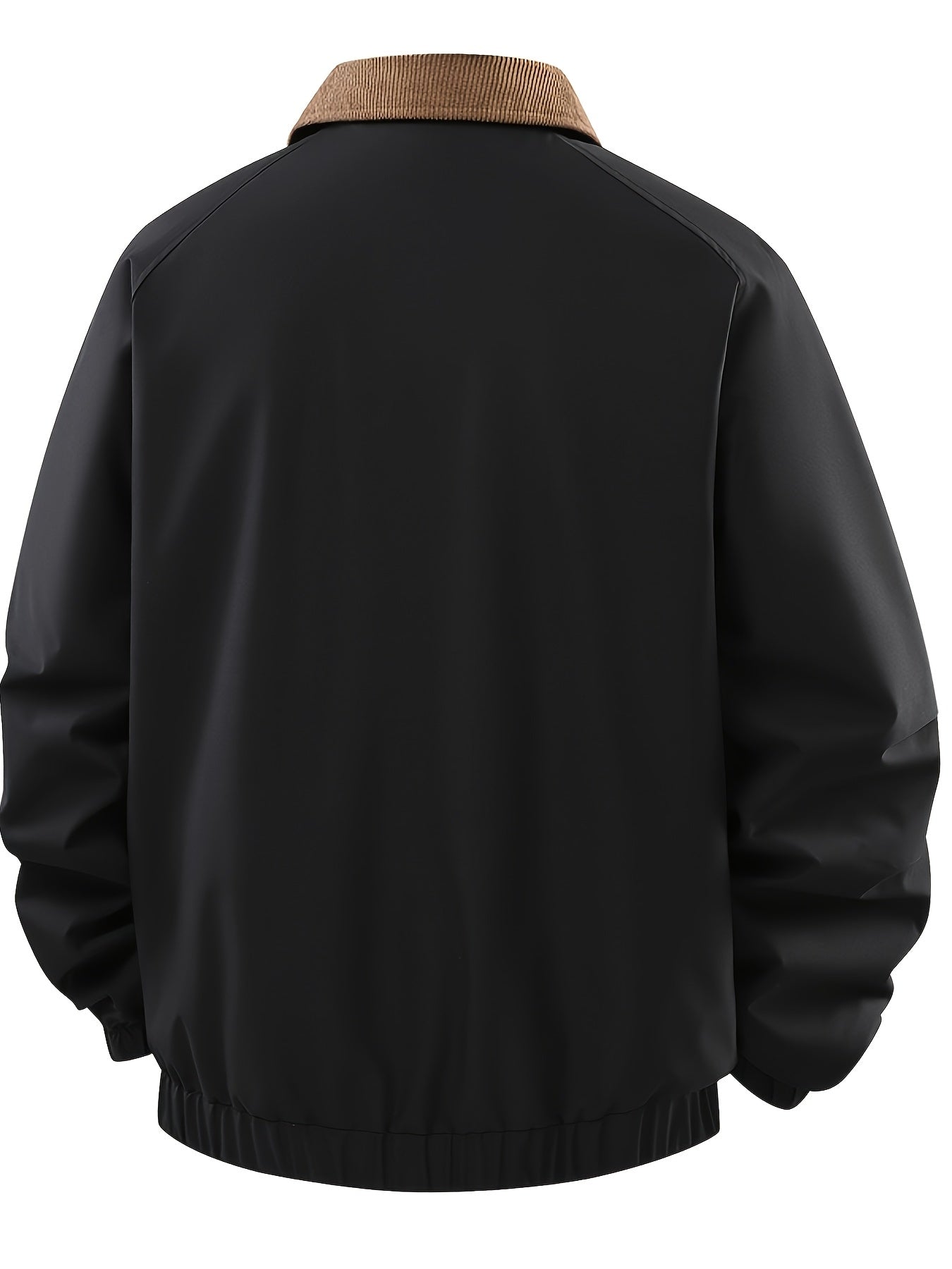 Men's Vintage-Style Loose Fit Baseball Jacket with Pockets
