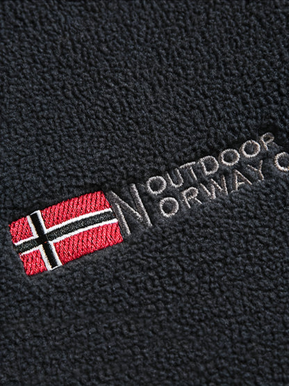 Men's Warm Stand Collar Cardigan Jacket, Honeycomb Heat-Retaining Graphite Lining, Thermal Insulation, Warmer Upper Body, Quality Men's Wear, Warm Lining, Carbon Fiber Technology - Full-Zip Winter Coat, Full-Length Zipper, Ma