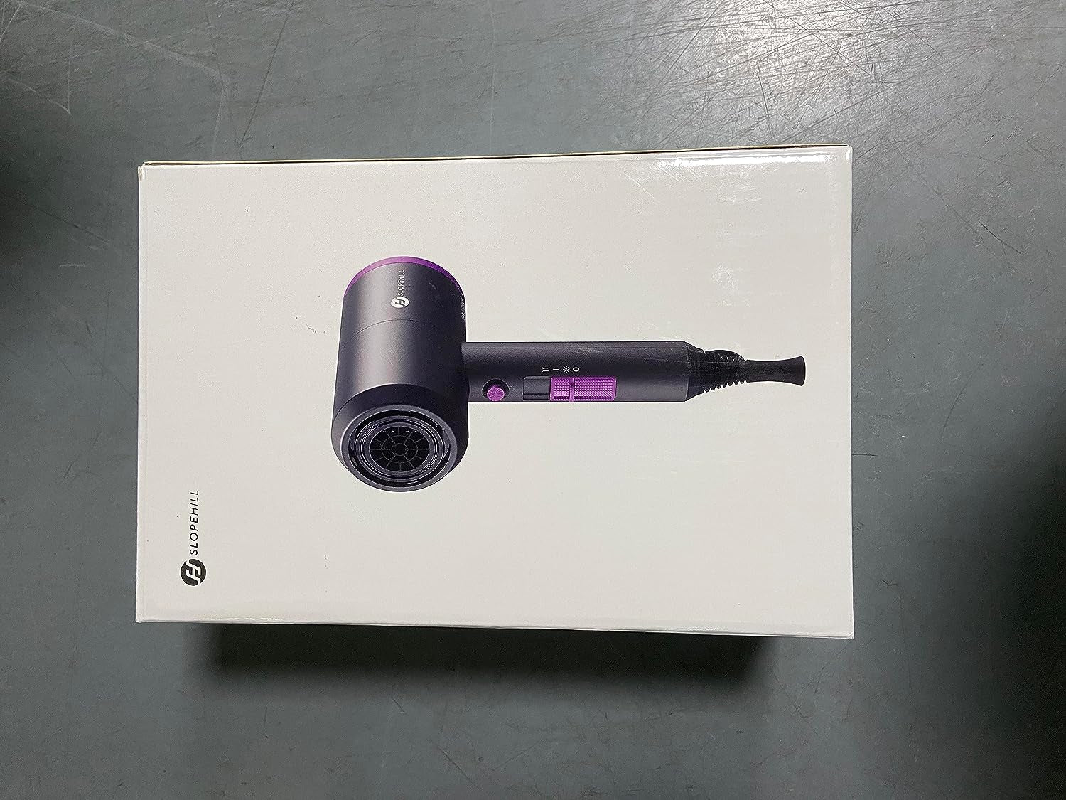 Slopehill Professional Ionic Hair Dryer, Powerful 1800W Fast Drying Low Noise Blow Dryer with 2 Concentrator Nozzle 1 Diffuser Attachments for Home Salon Travel