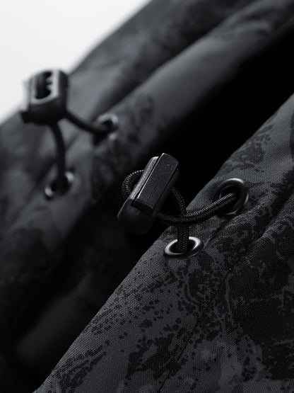 Men's Heavy-Duty Winter Thermal Hooded Jacket - Full-Zip Windproof Coat with Detachable Hood, Full-Zip Front Closure, Zipper Pockets - Machine Washable Cold Weather Jacket for Skiing, Snowboarding, Outdoor Activities - Camouf