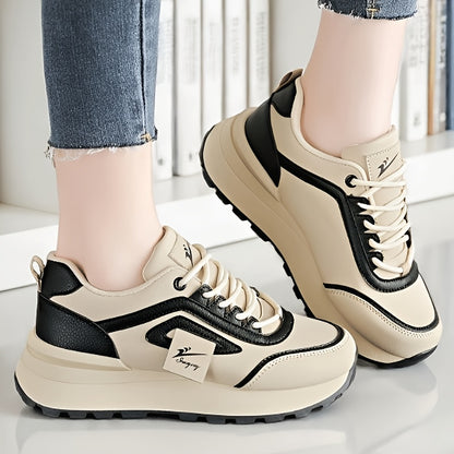 Women's Breathable Lace-Up Running Sneakers for Spring & Autumn