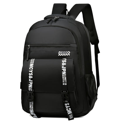 Casual Backpack, Men's Simple Shoulder Bag, Men's Large Capacity Middle School Student Backpack, Computer Travel Bag