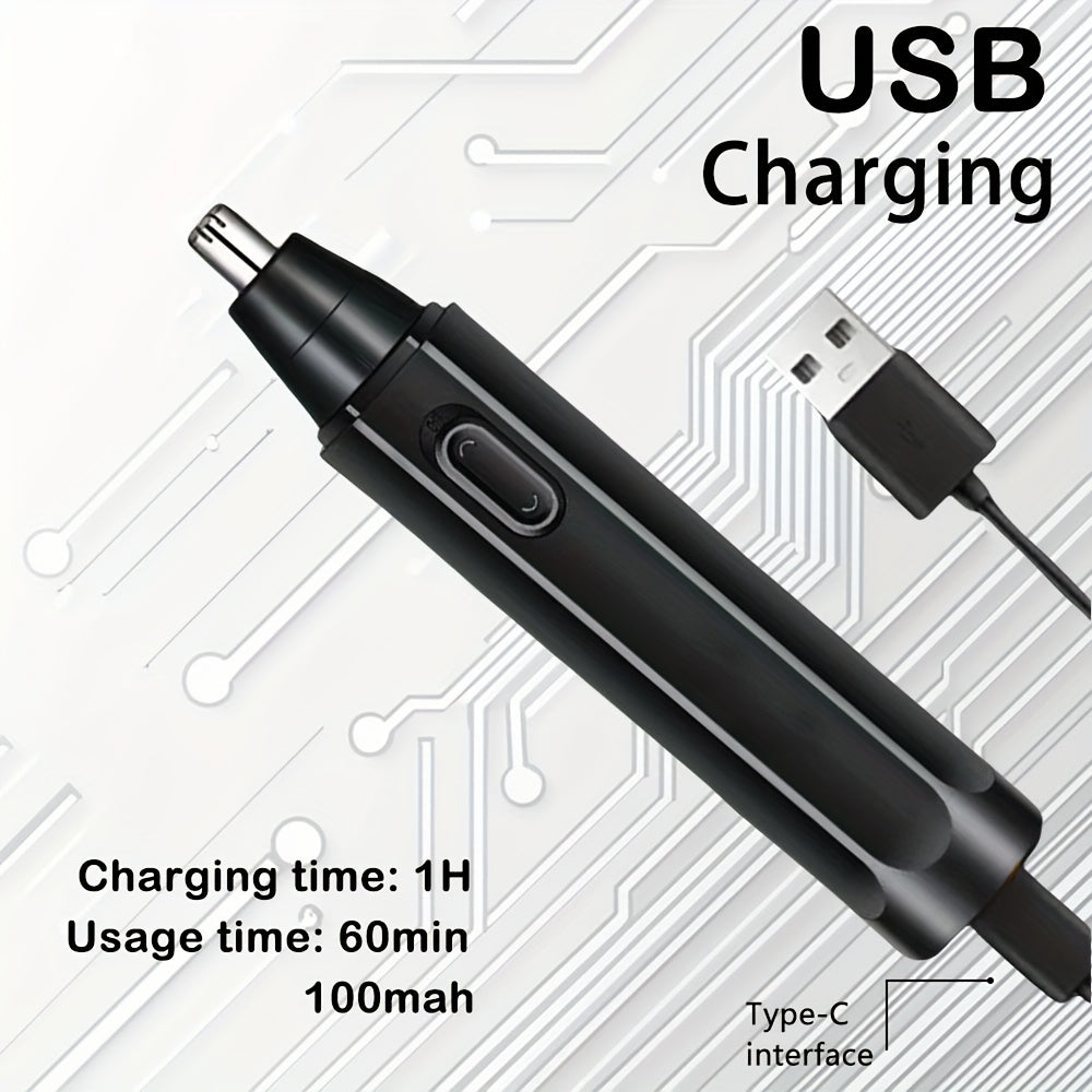 1-Piece/4-Piece Hair & Beauty Set – Rechargeable Electric Hair Clipper, Beard Trimmer, Nose Hair Trimmer, Shaver, Adjustable Length, Ideal for Men's Home Haircuts, Travel, Styling, and Beard Grooming, Perfect Gift for Men