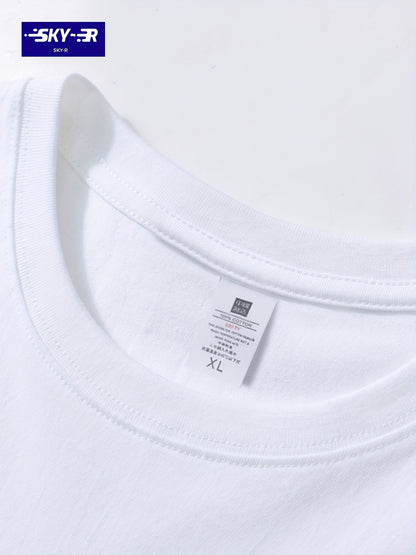 SKY·R Men's Loose 100% Cotton Cowboy Graphic Print T-shirt, Casual Short Sleeve Crew Neck Tee, Men's Clothing For Summer Outdoor