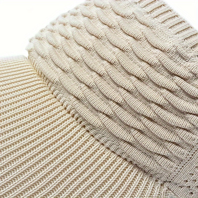 Casual Elastic Knitted Cap, Breathable Women's Empty Top Sunshade Hat For Outdoor Sports And Sun Protection