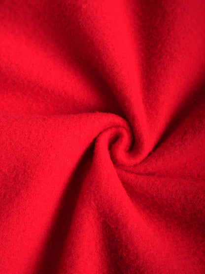 Women's Red Christmas Tree & Lettering Sweater - Cozy Winter Pullover with Round Neck Long Sleeve, Thickened Sweating-Reducing Blouse for Xmas Party Outfits, Family Gatherings (Machine Washable, Autumn/Winter Clothing)