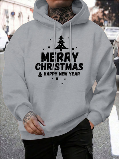 Men'S Fashion Trendy Hooded Sweatshirt | Casual Style, Regular Fit, Winter Season, Print Pattern, Slight Stretch Fabric