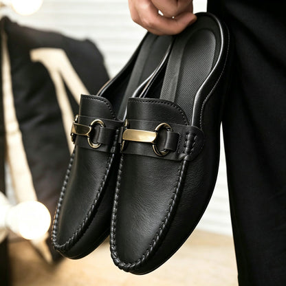 Men's Slip-On Loafers Soft Sole Casual Moccasins Brown Black